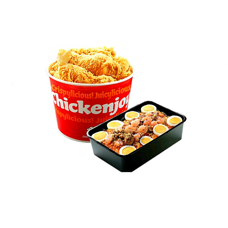 Bucket of Chicken with Palabok Family Pan - Boracay Delivery ...